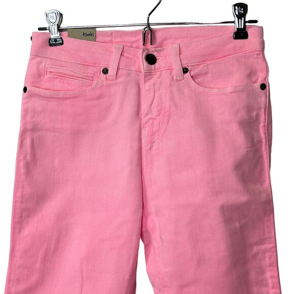 New Ksubi Spray On Skinny Jeans Ankle Zip Midrise Pink Friday Women's 26 NWT - Picture 4 of 10